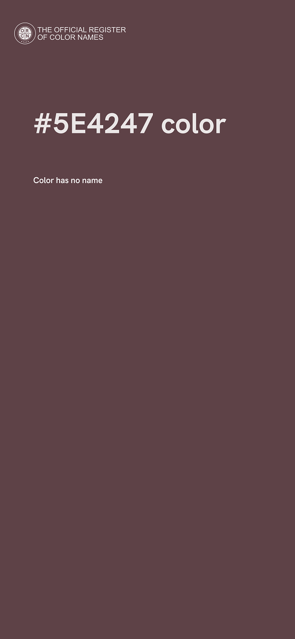 #5E4247 color image