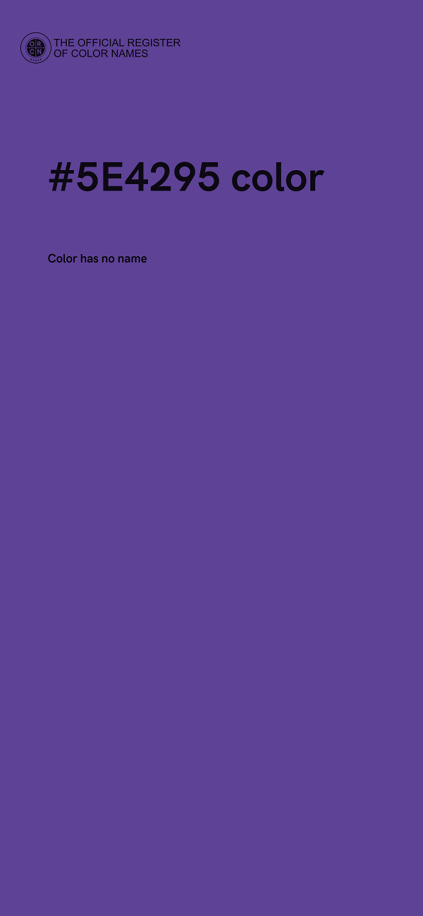 #5E4295 color image