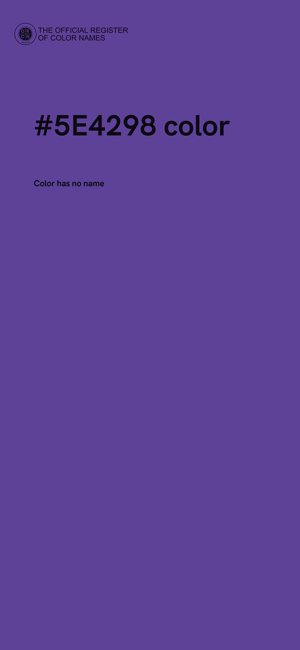 #5E4298 color image