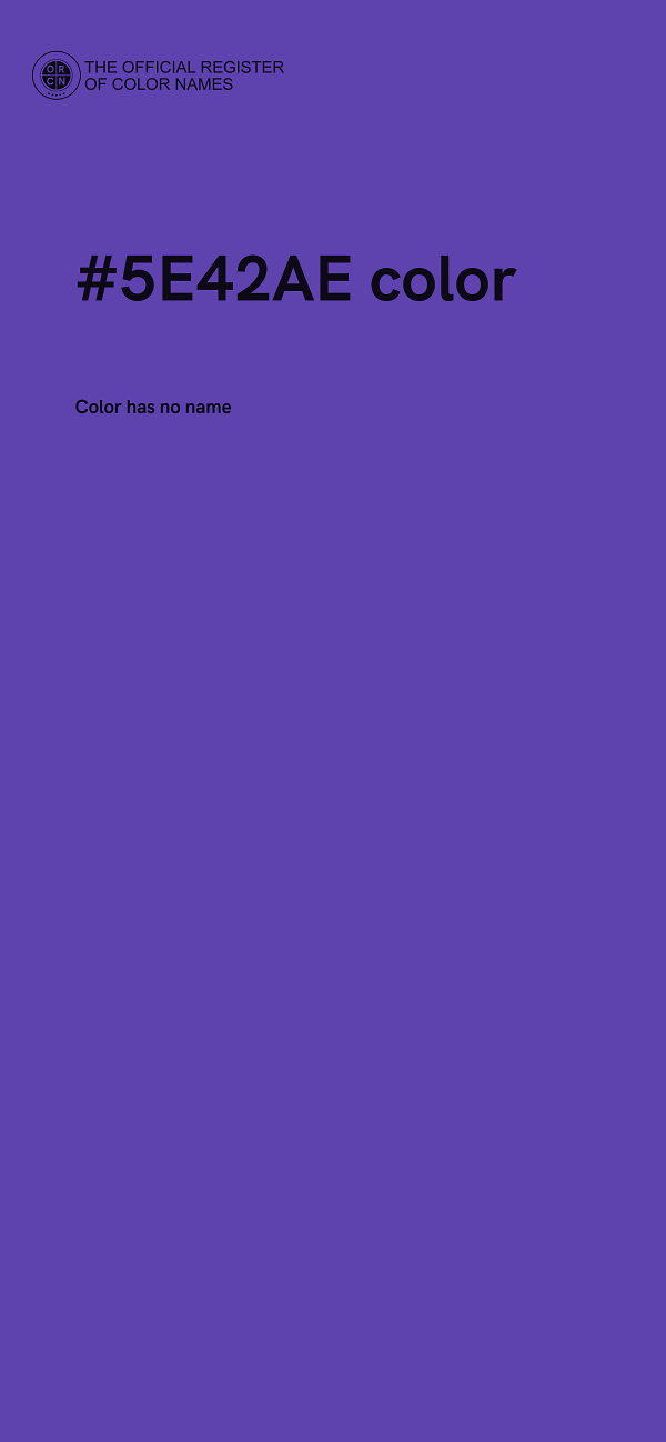 #5E42AE color image