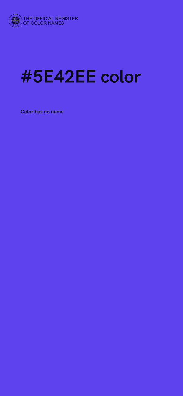 #5E42EE color image