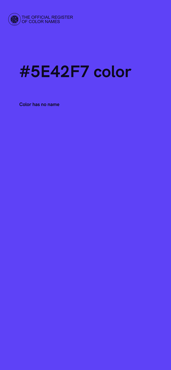 #5E42F7 color image