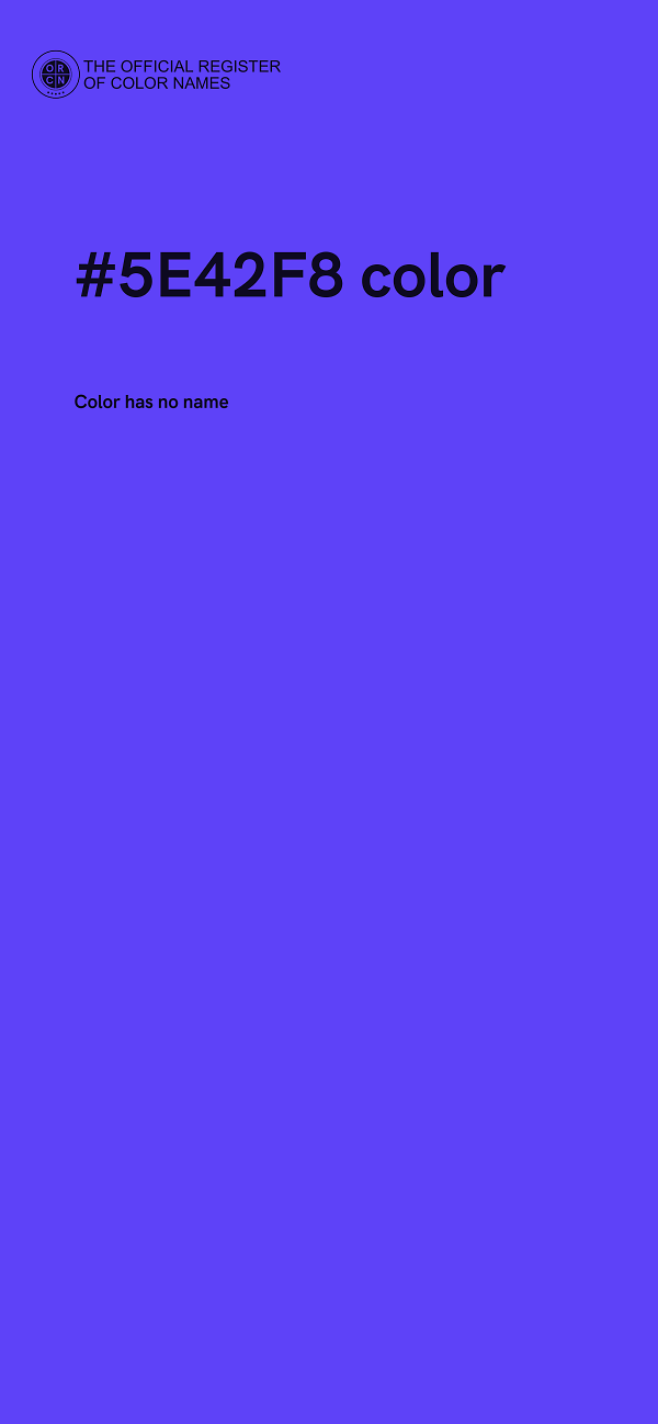 #5E42F8 color image