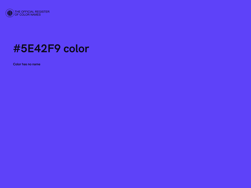 #5E42F9 color image
