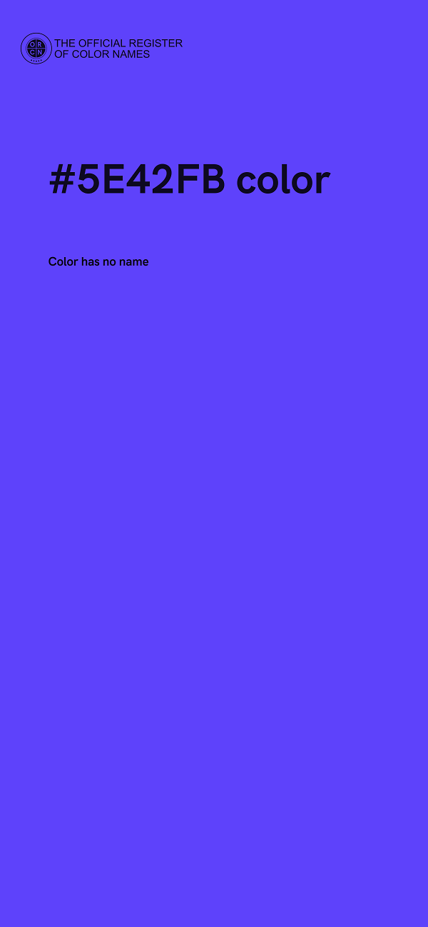#5E42FB color image