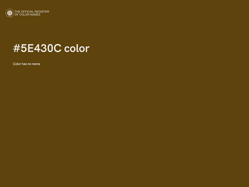 #5E430C color image