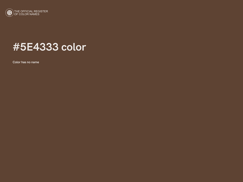 #5E4333 color image