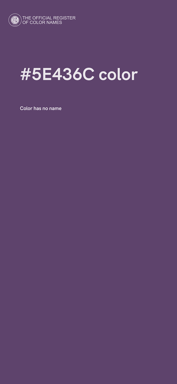 #5E436C color image