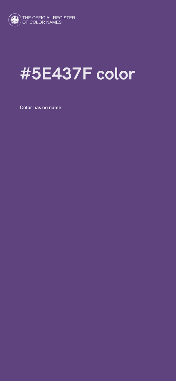 #5E437F color image