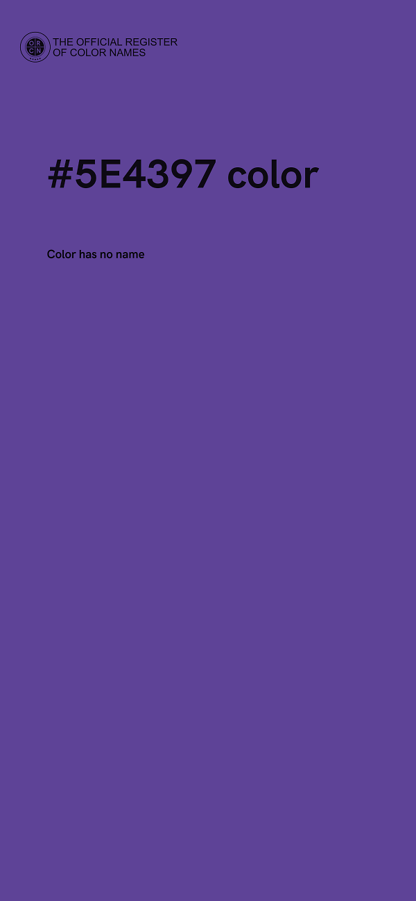 #5E4397 color image