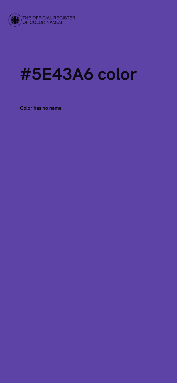 #5E43A6 color image