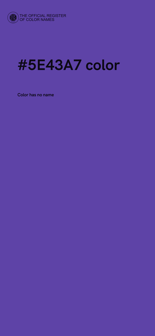 #5E43A7 color image