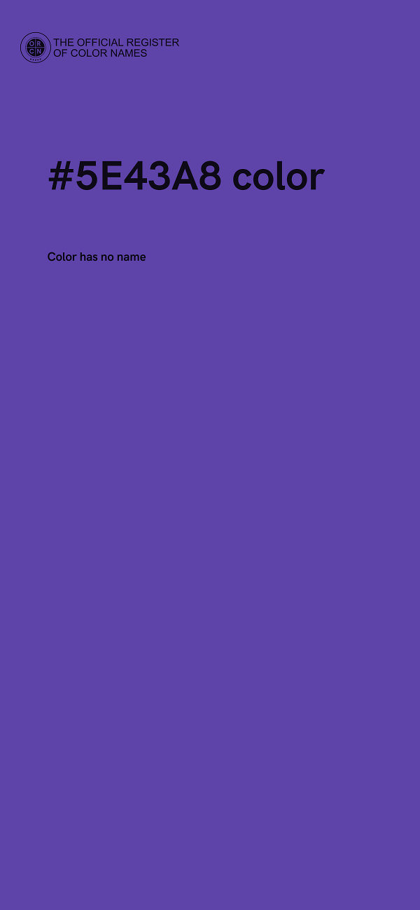 #5E43A8 color image