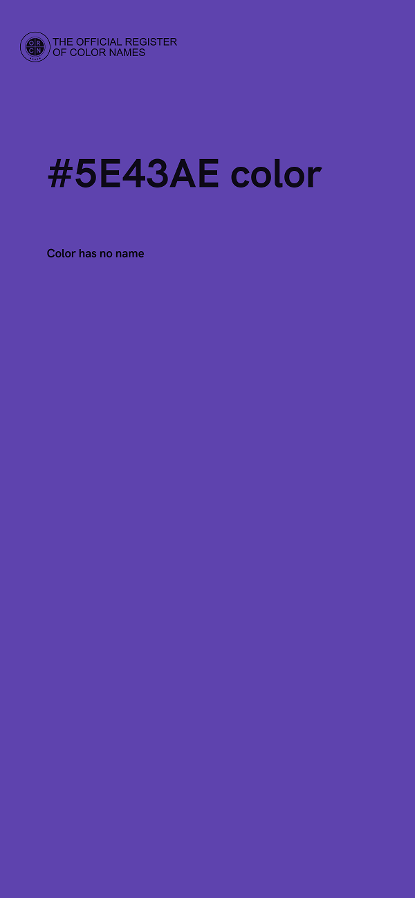 #5E43AE color image