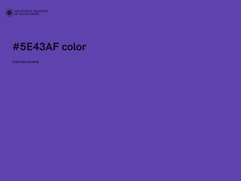 #5E43AF color image