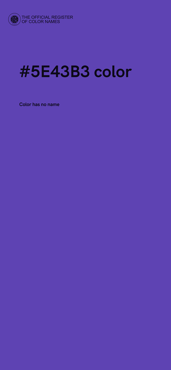 #5E43B3 color image