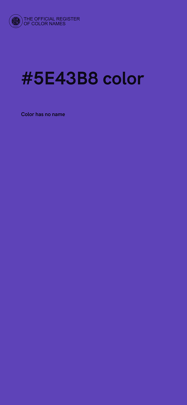 #5E43B8 color image