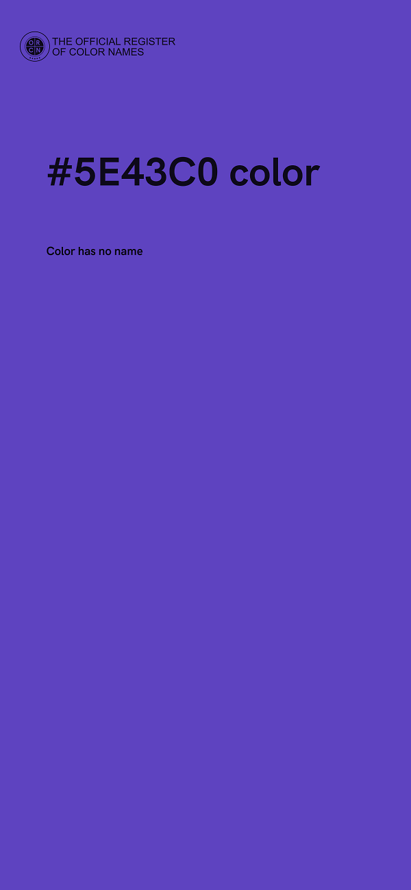#5E43C0 color image