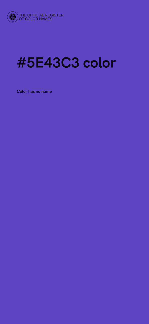 #5E43C3 color image