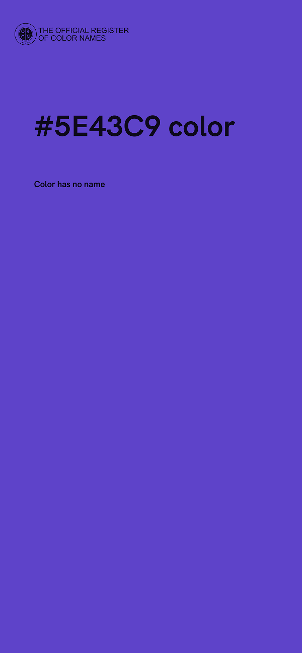 #5E43C9 color image