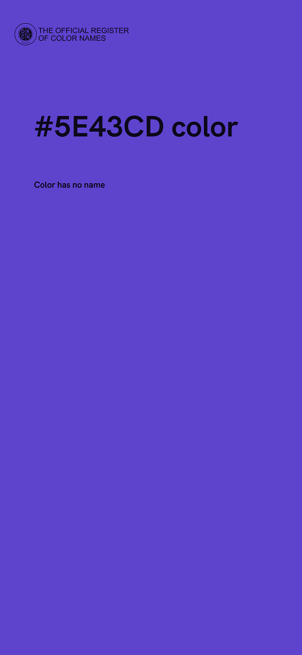 #5E43CD color image
