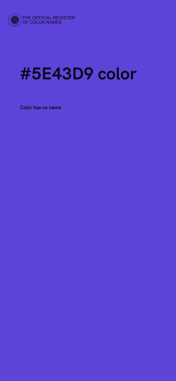 #5E43D9 color image