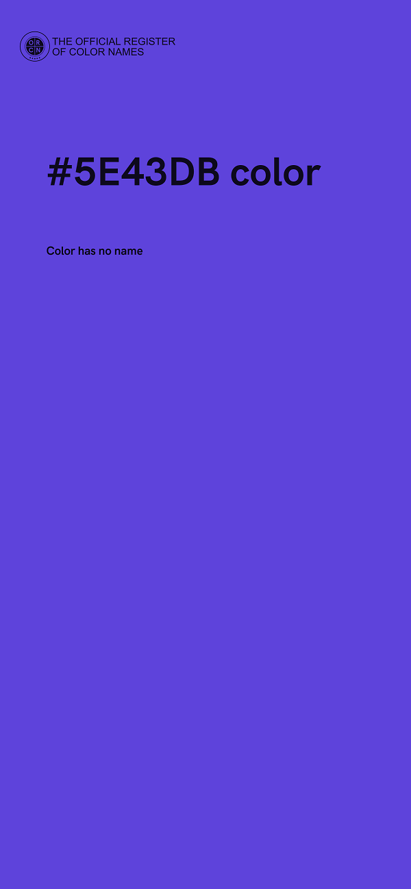 #5E43DB color image