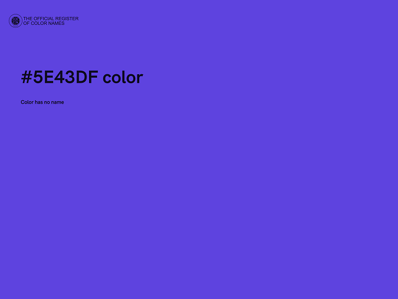 #5E43DF color image