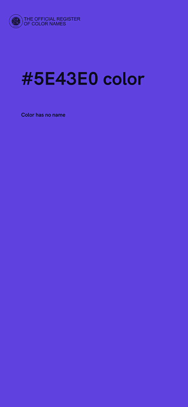 #5E43E0 color image