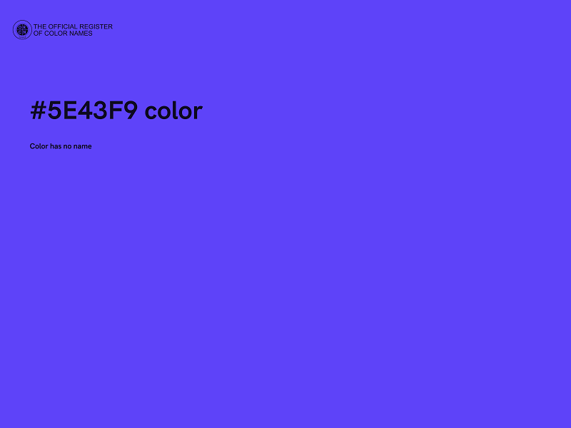 #5E43F9 color image