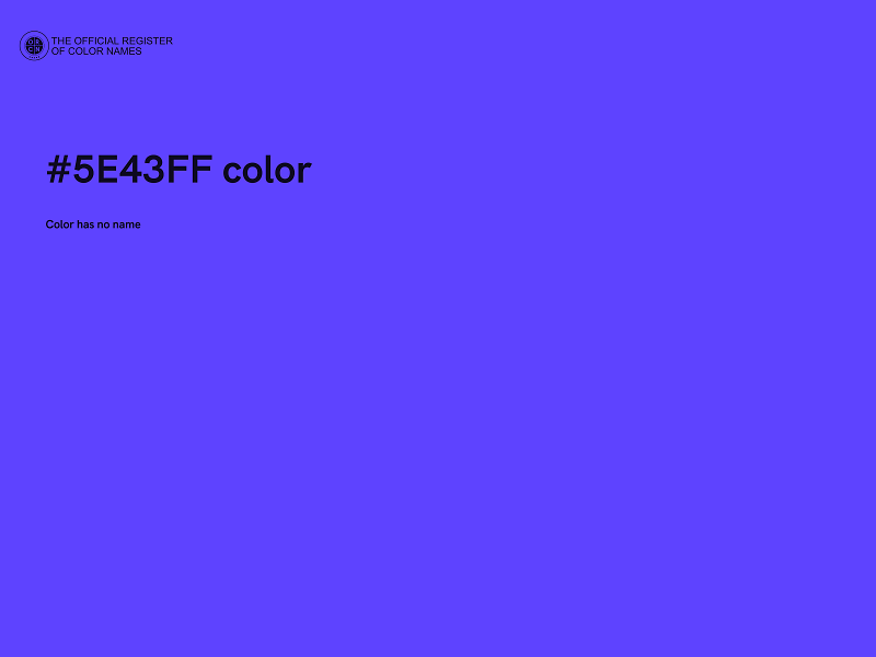 #5E43FF color image