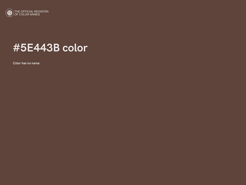 #5E443B color image