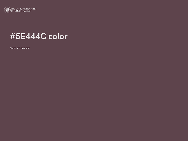 #5E444C color image