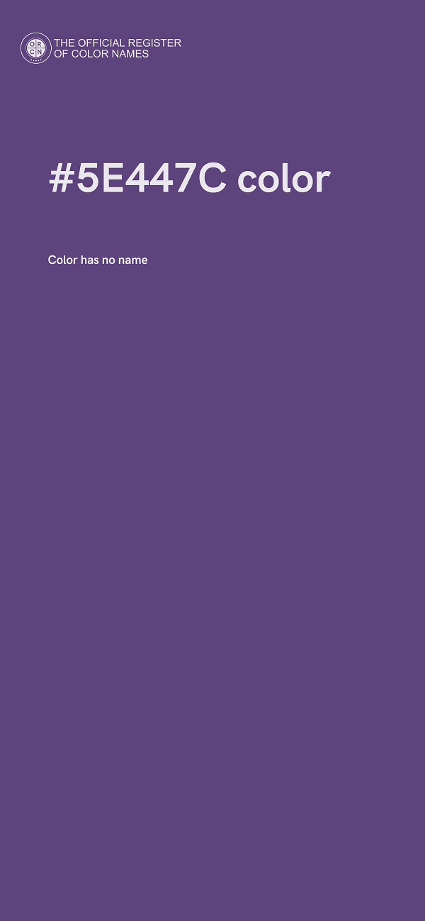 #5E447C color image