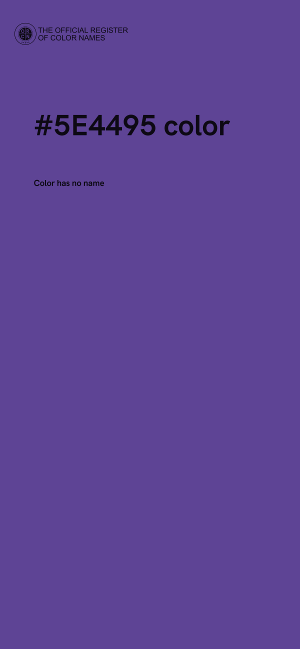 #5E4495 color image