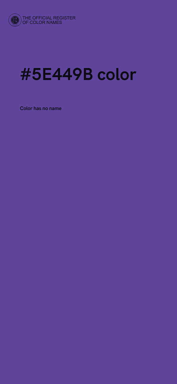 #5E449B color image
