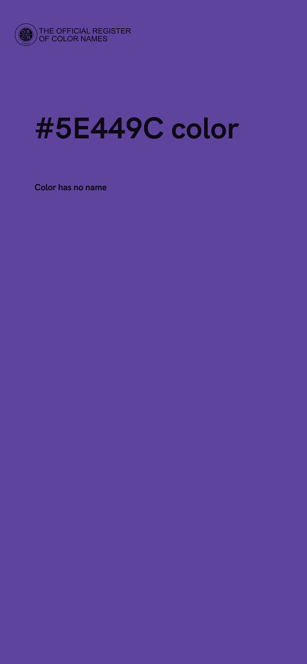 #5E449C color image