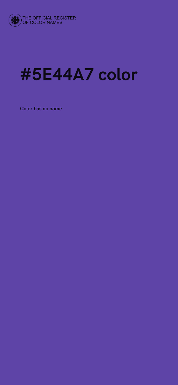 #5E44A7 color image