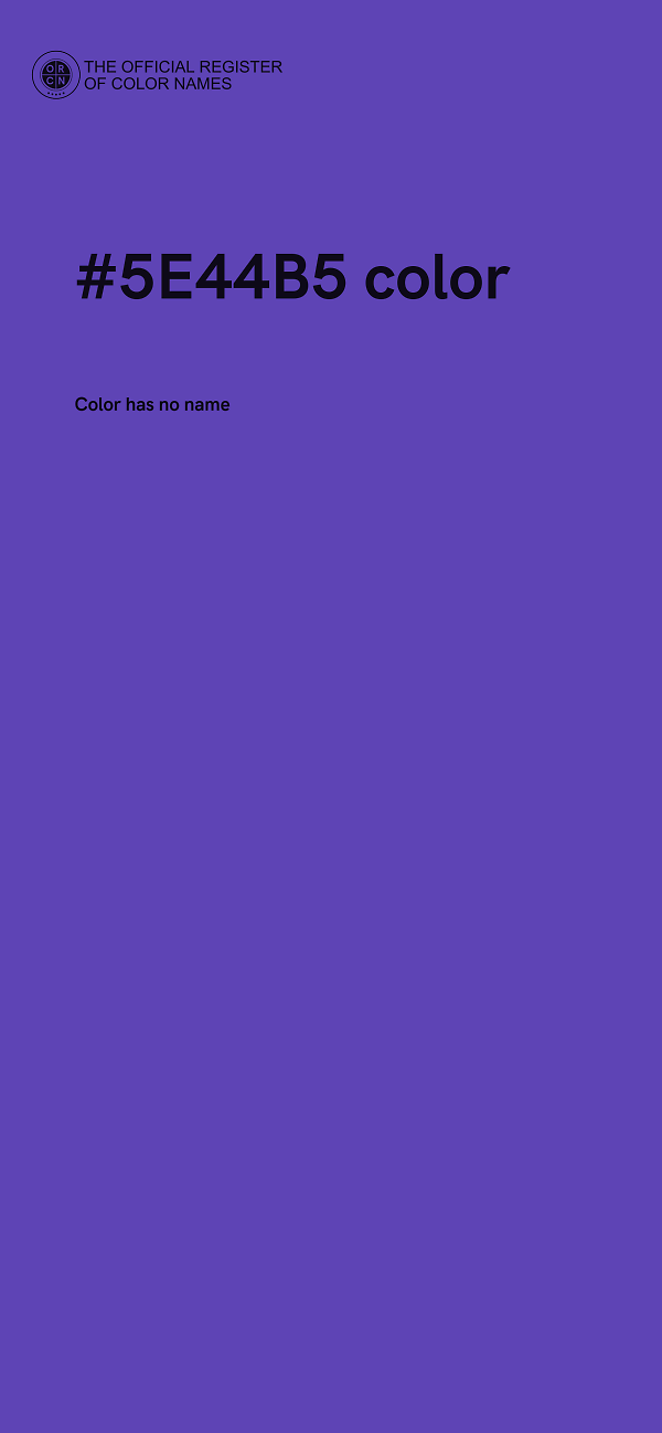 #5E44B5 color image