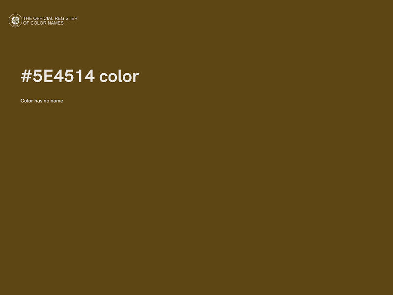 #5E4514 color image