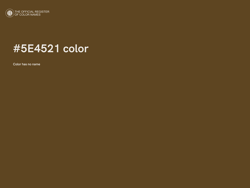 #5E4521 color image