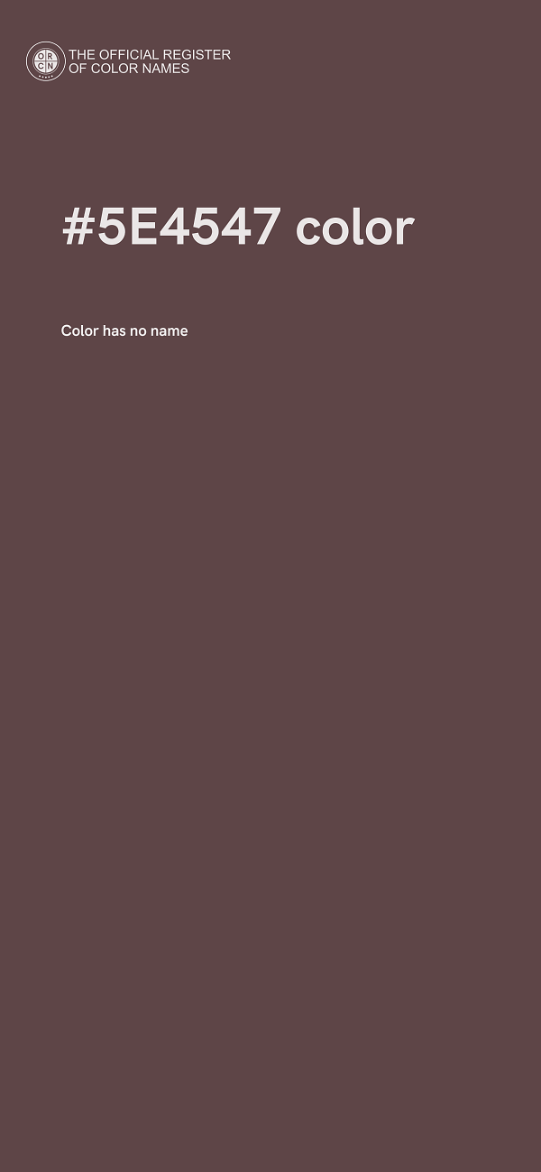#5E4547 color image