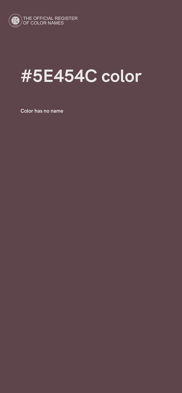 #5E454C color image