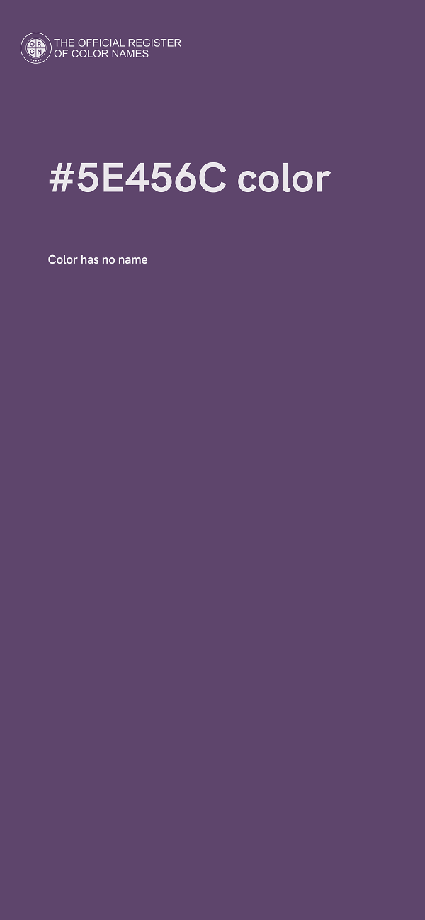 #5E456C color image