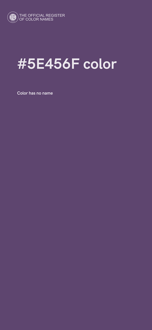 #5E456F color image