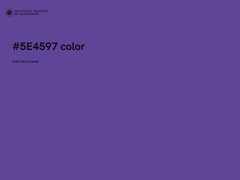 #5E4597 color image
