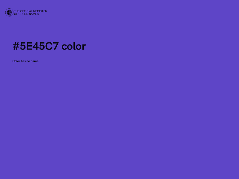 #5E45C7 color image