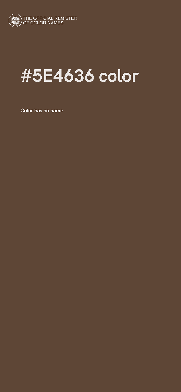 #5E4636 color image