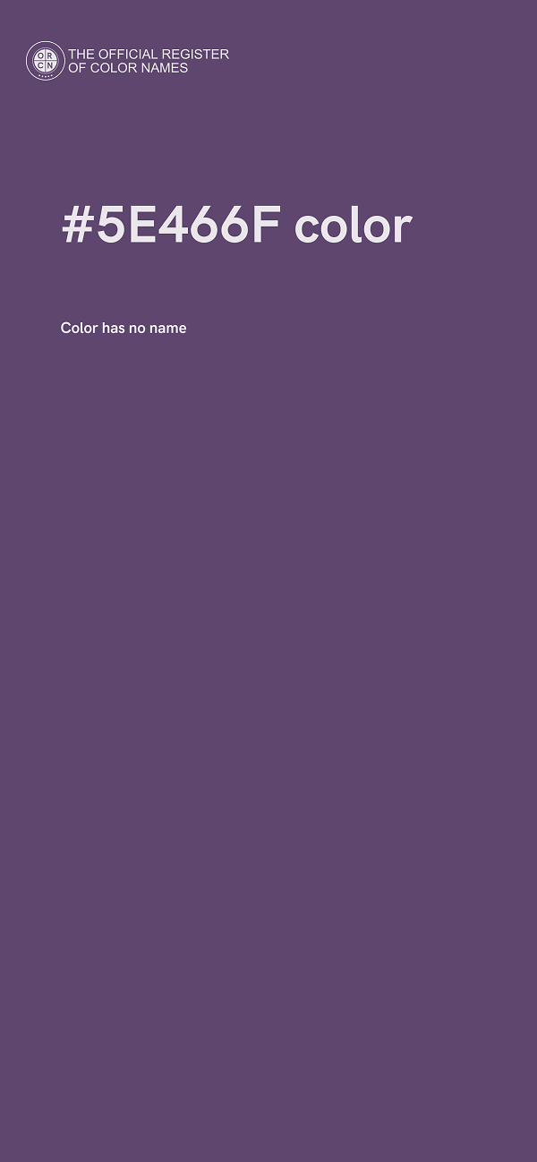 #5E466F color image