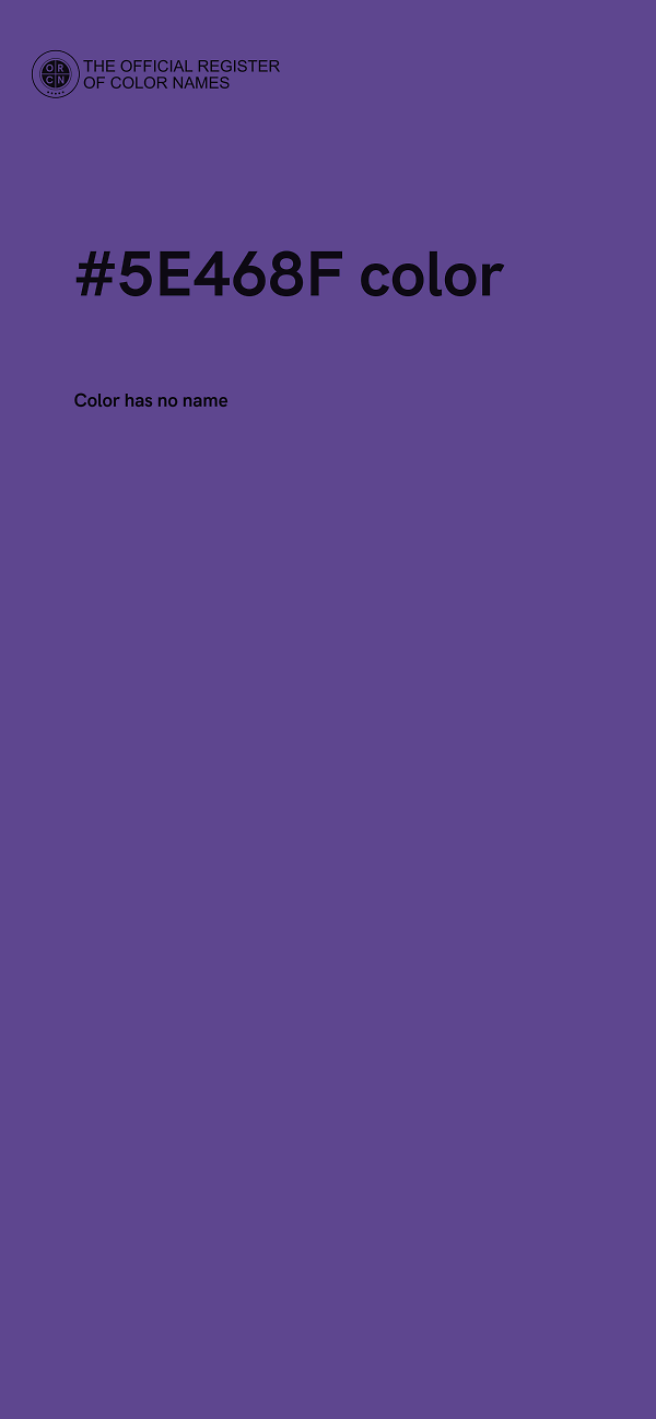 #5E468F color image